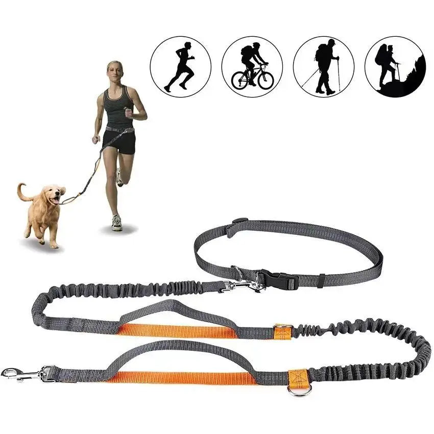 FreePaws Hands-Free Dog Leash - Reflective Running & Hiking Leash