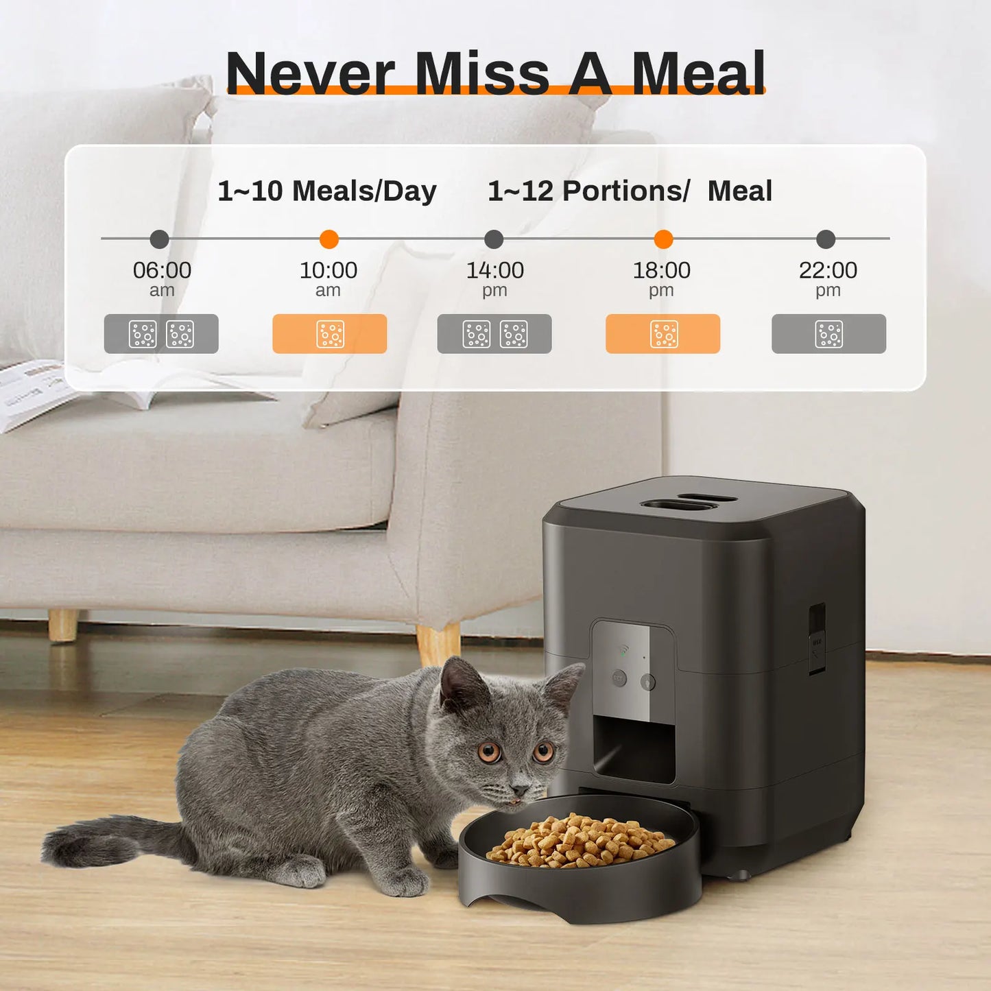 SmartFeeder Pro - Automatic Pet Feeder with WiFi & Portion Control