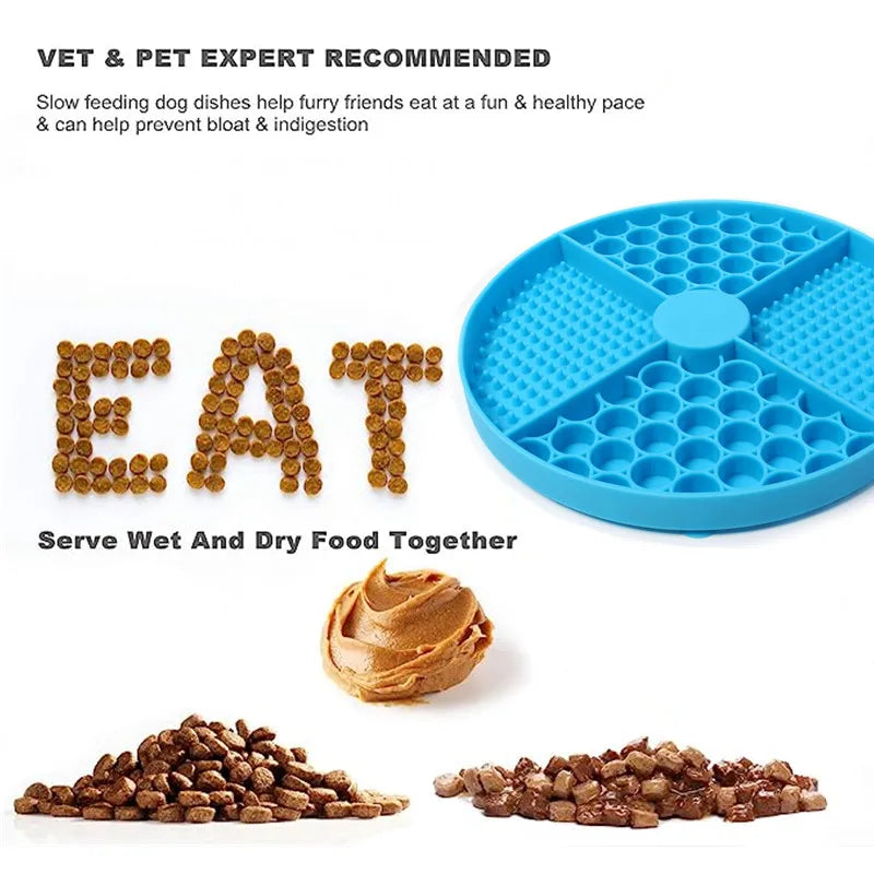 CalmPaws Lick Mat - Slow Feeder & Anxiety Relief Mat for Cats & Dogs