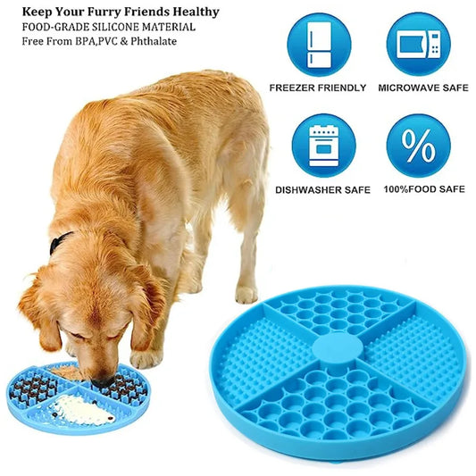 CalmPaws Lick Mat - Slow Feeder & Anxiety Relief Mat for Cats & Dogs