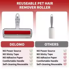 Pro-Grip Pet Hair Roller - 2-Way Reusable Fur Remover